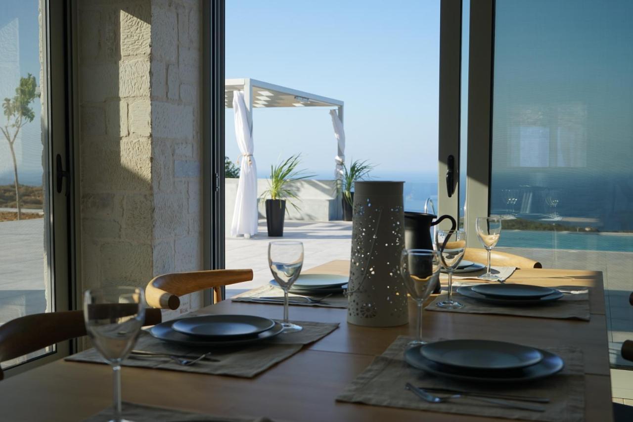 Eva Villas West With Infinity Pool & And Panoramic Sea View Gerani Chanion Dış mekan fotoğraf