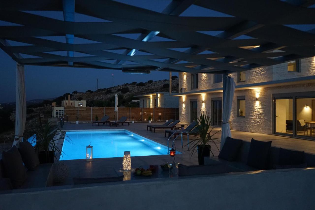 Eva Villas West With Infinity Pool & And Panoramic Sea View Gerani Chanion Dış mekan fotoğraf