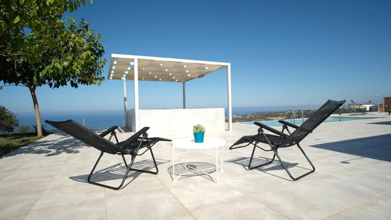 Eva Villas West With Infinity Pool & And Panoramic Sea View Gerani Chanion Dış mekan fotoğraf