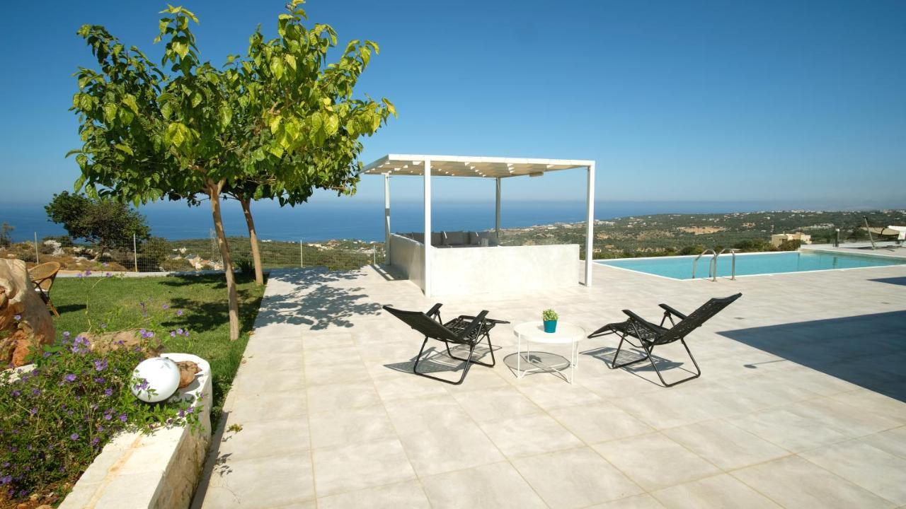 Eva Villas West With Infinity Pool & And Panoramic Sea View Gerani Chanion Dış mekan fotoğraf