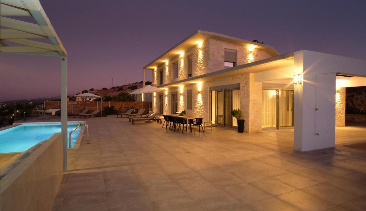 Eva Villas West With Infinity Pool & And Panoramic Sea View Gerani Chanion Dış mekan fotoğraf