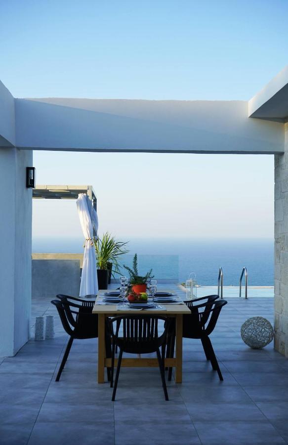 Eva Villas West With Infinity Pool & And Panoramic Sea View Gerani Chanion Dış mekan fotoğraf