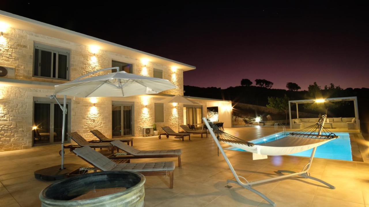 Eva Villas West With Infinity Pool & And Panoramic Sea View Gerani Chanion Dış mekan fotoğraf