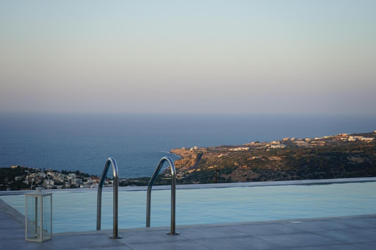 Eva Villas West With Infinity Pool & And Panoramic Sea View Gerani Chanion Dış mekan fotoğraf
