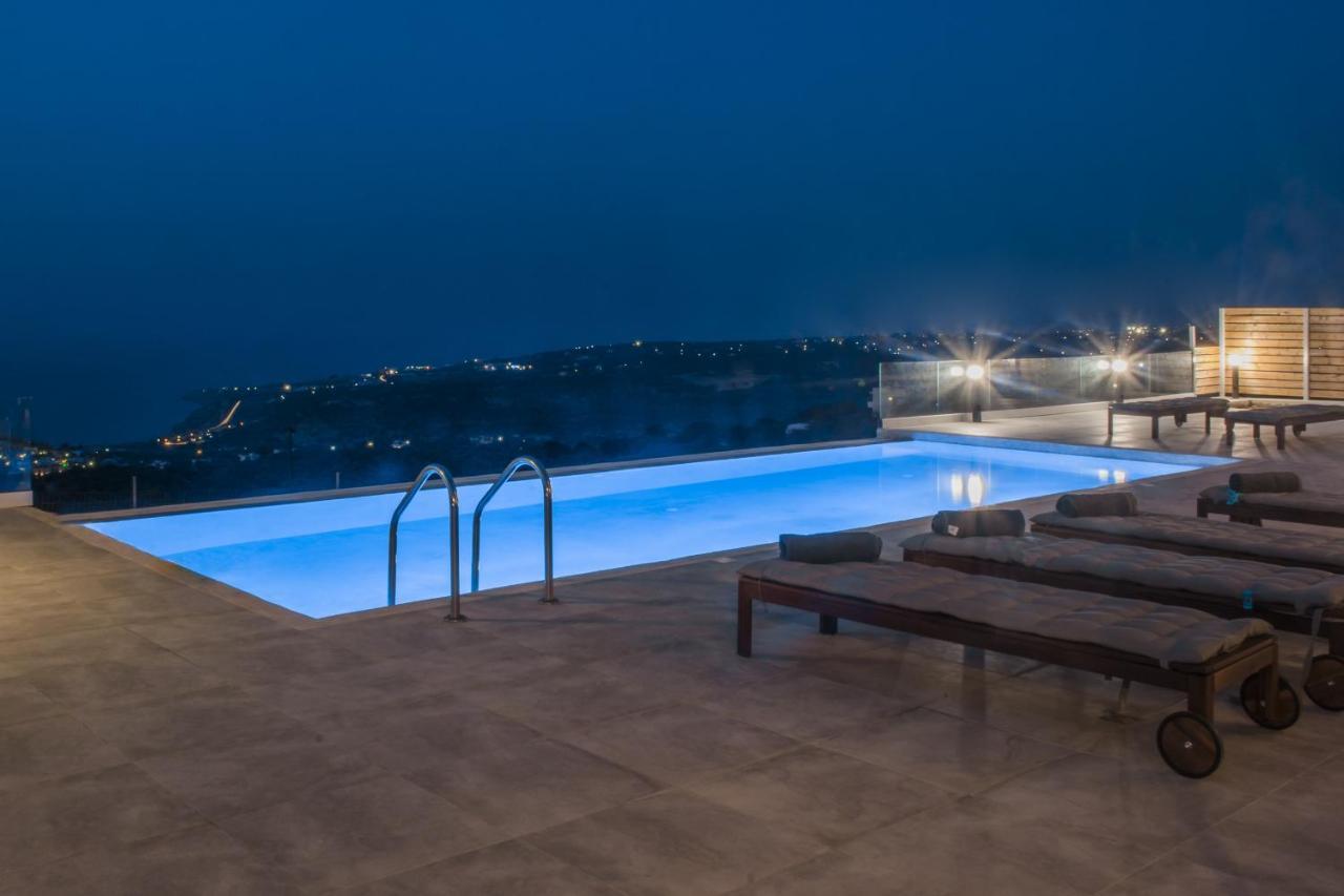 Eva Villas West With Infinity Pool & And Panoramic Sea View Gerani Chanion Dış mekan fotoğraf