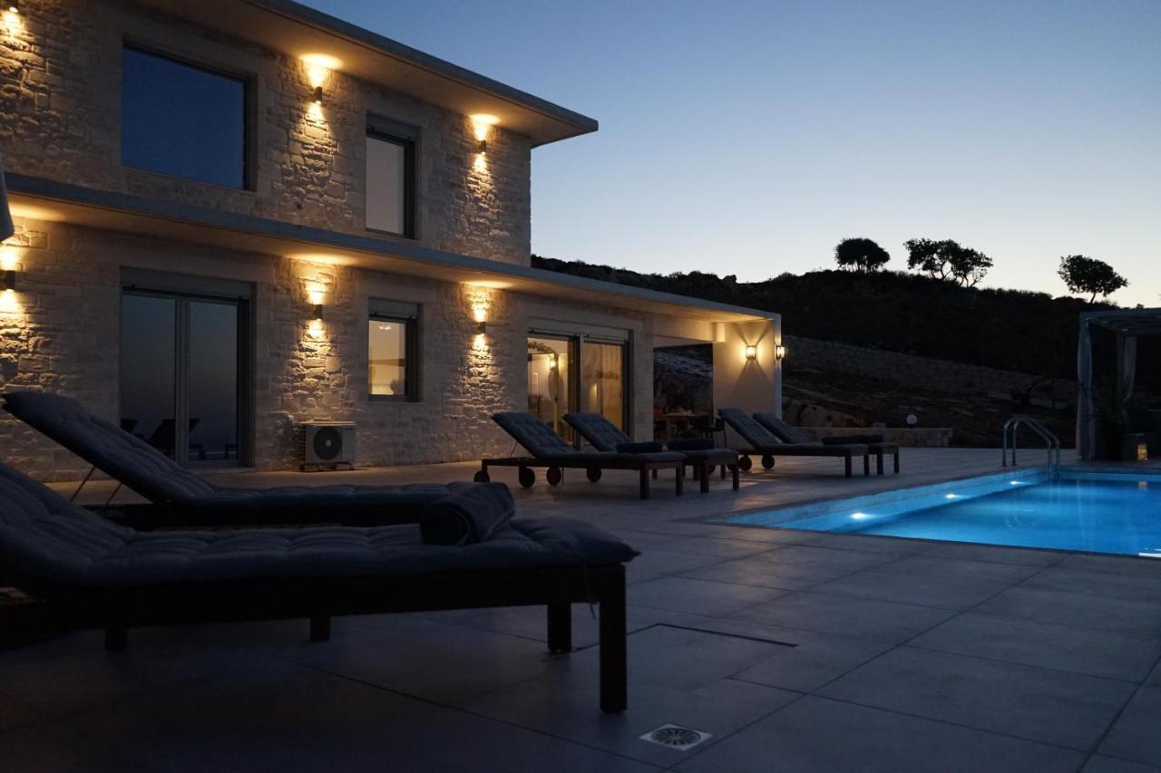 Eva Villas West With Infinity Pool & And Panoramic Sea View Gerani Chanion Dış mekan fotoğraf