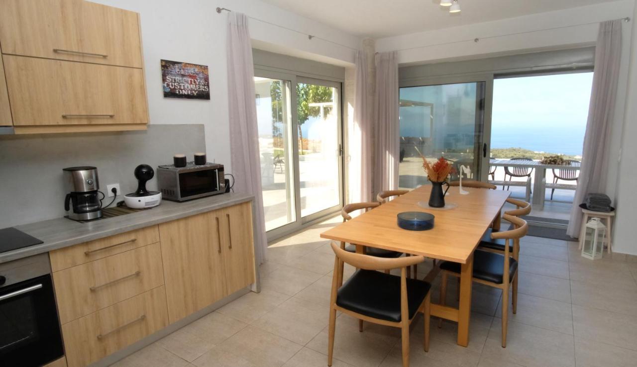 Eva Villas West With Infinity Pool & And Panoramic Sea View Gerani Chanion Dış mekan fotoğraf