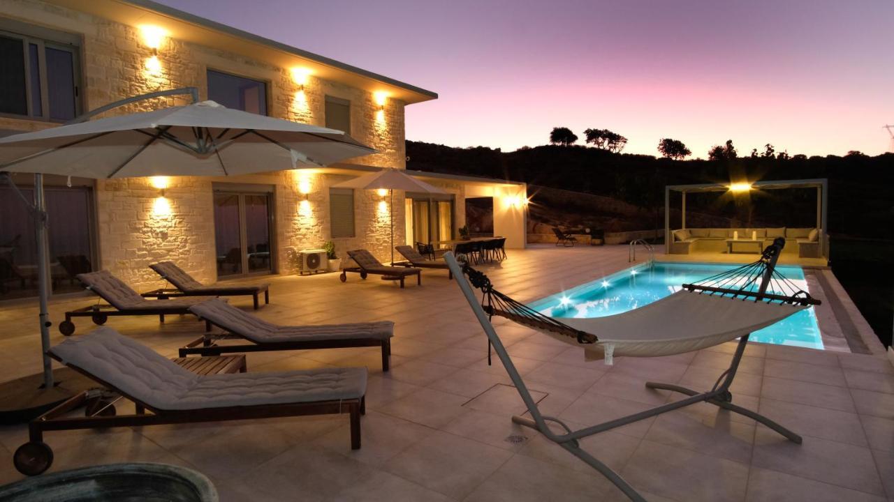 Eva Villas West With Infinity Pool & And Panoramic Sea View Gerani Chanion Dış mekan fotoğraf