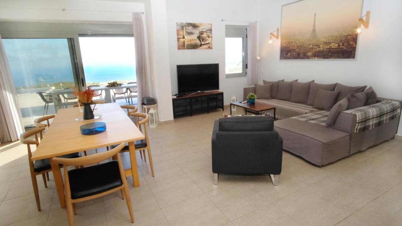 Eva Villas West With Infinity Pool & And Panoramic Sea View Gerani Chanion Dış mekan fotoğraf