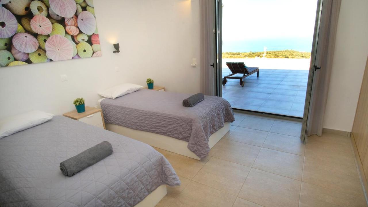 Eva Villas West With Infinity Pool & And Panoramic Sea View Gerani Chanion Dış mekan fotoğraf