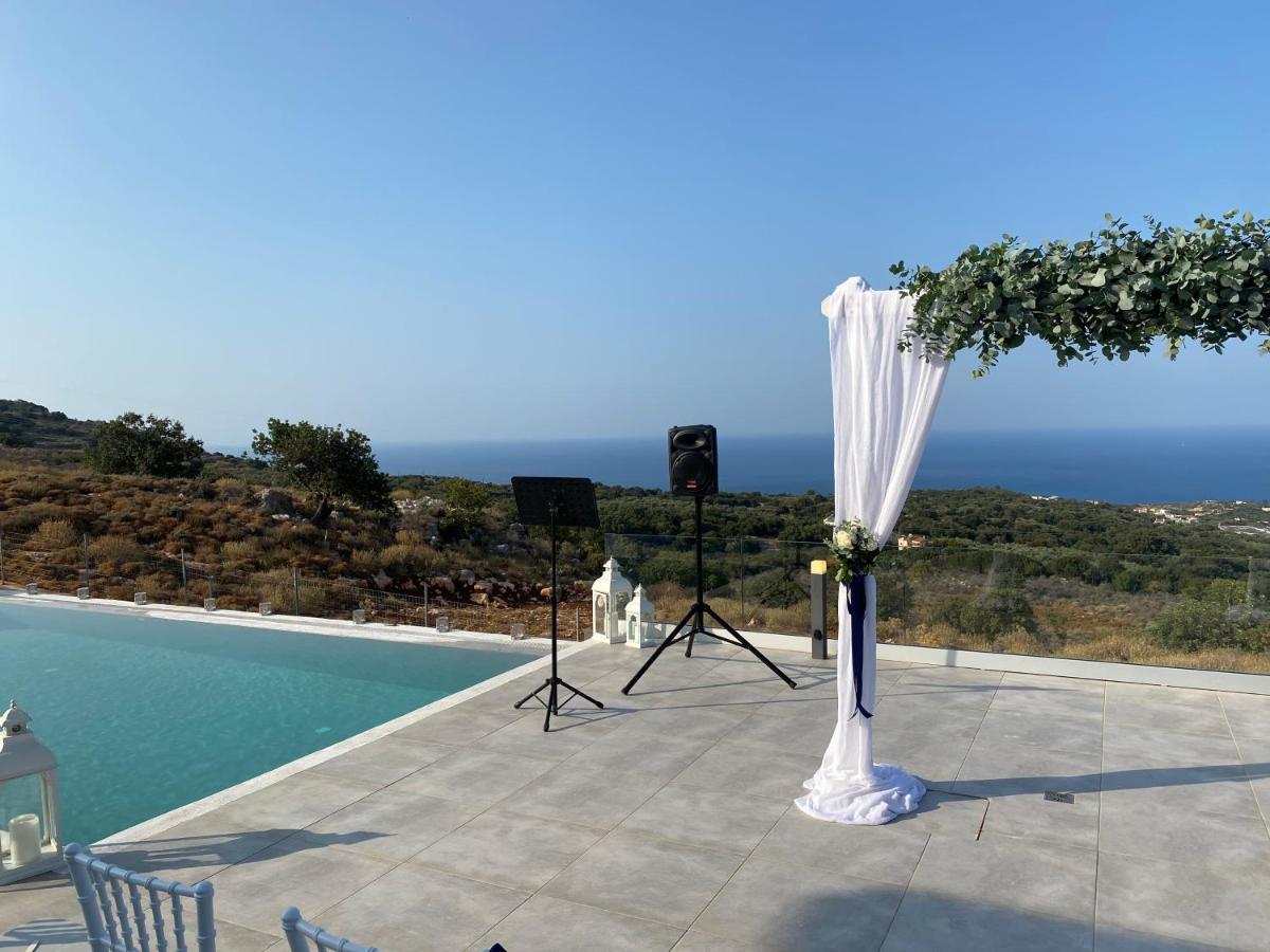 Eva Villas West With Infinity Pool & And Panoramic Sea View Gerani Chanion Dış mekan fotoğraf