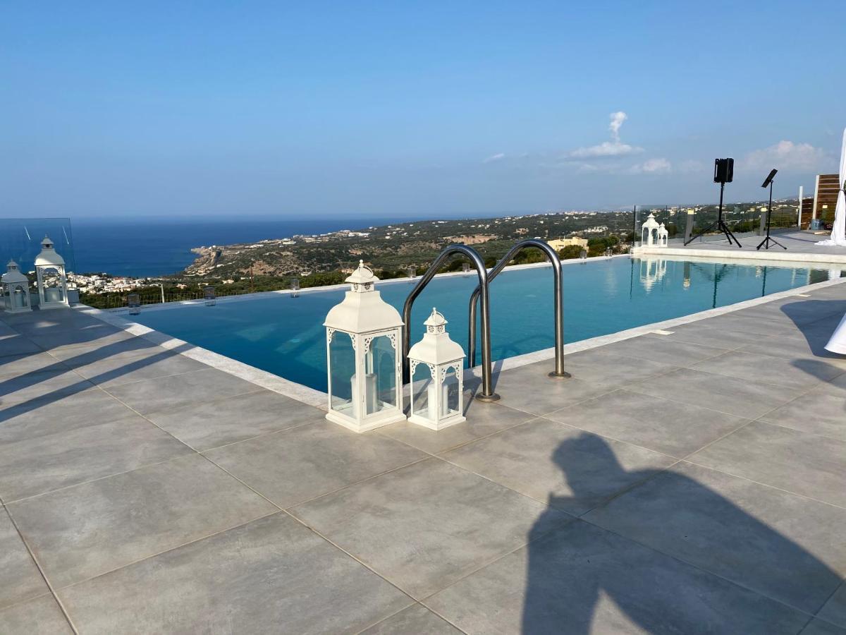 Eva Villas West With Infinity Pool & And Panoramic Sea View Gerani Chanion Dış mekan fotoğraf