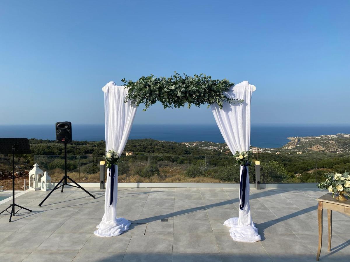 Eva Villas West With Infinity Pool & And Panoramic Sea View Gerani Chanion Dış mekan fotoğraf
