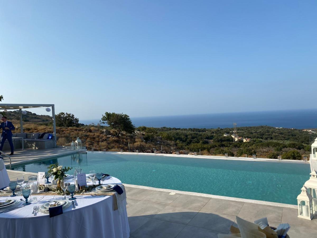 Eva Villas West With Infinity Pool & And Panoramic Sea View Gerani Chanion Dış mekan fotoğraf